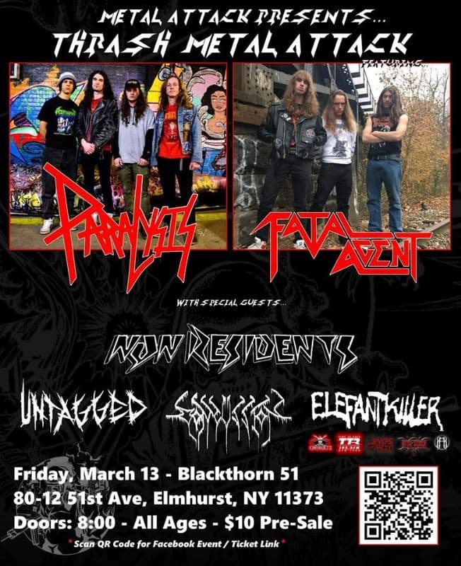 Event - Thrash metal attack - elmhurst, New York - March 13, 2020 | concert tickets
