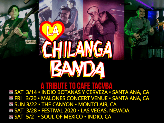 Event - Cafe Tacvba Tribute - Montclair, California - March 22, 2020 | concert tickets