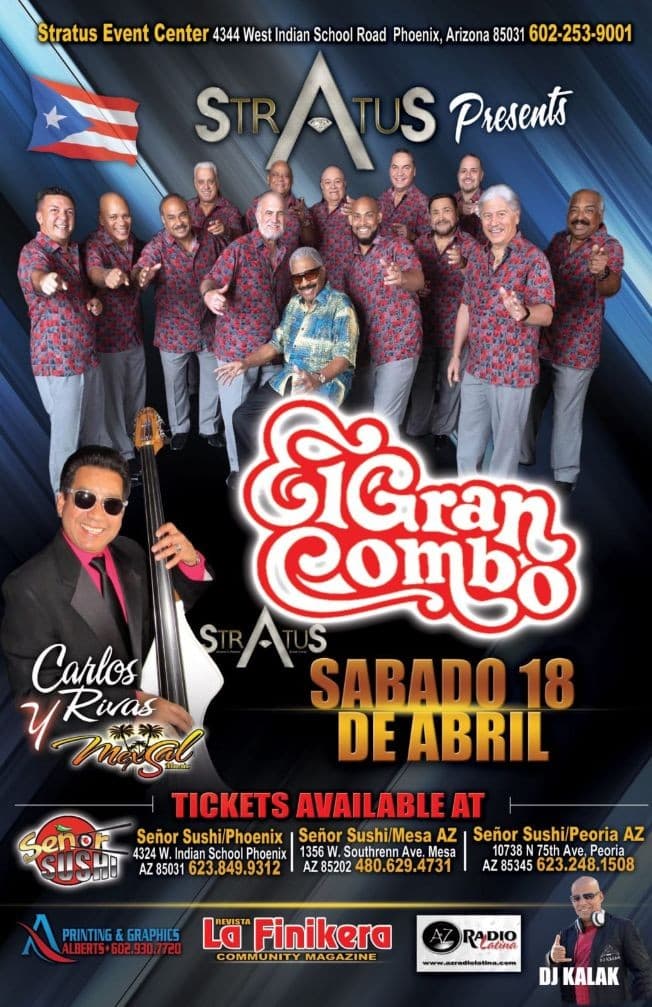 Event - El Gran Combo de Puerto Rico - Phoenix, Arizona - April 18, 2020 | concert tickets