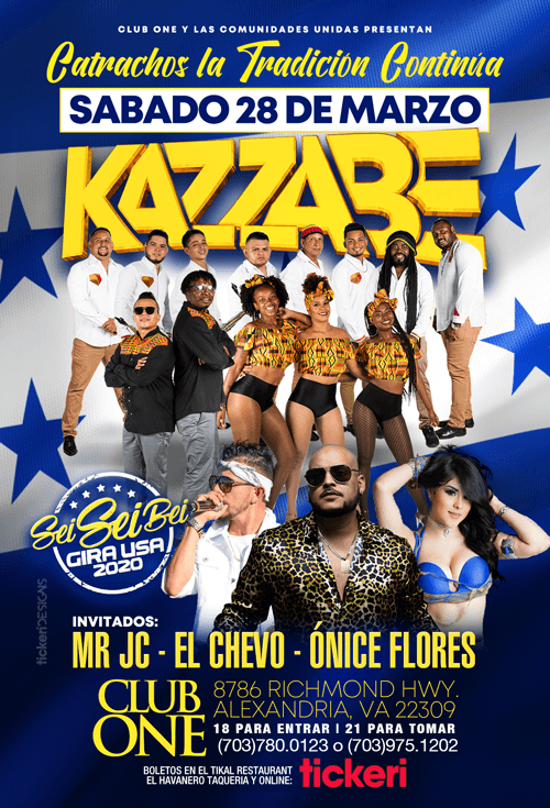 Event - Kazzabe, Chevo, Mr Jc, Onice - Alexandria, VA (Sei Sei Bei) - Alexandria, Virginia - 28 de marzo de 2020 | concert tickets