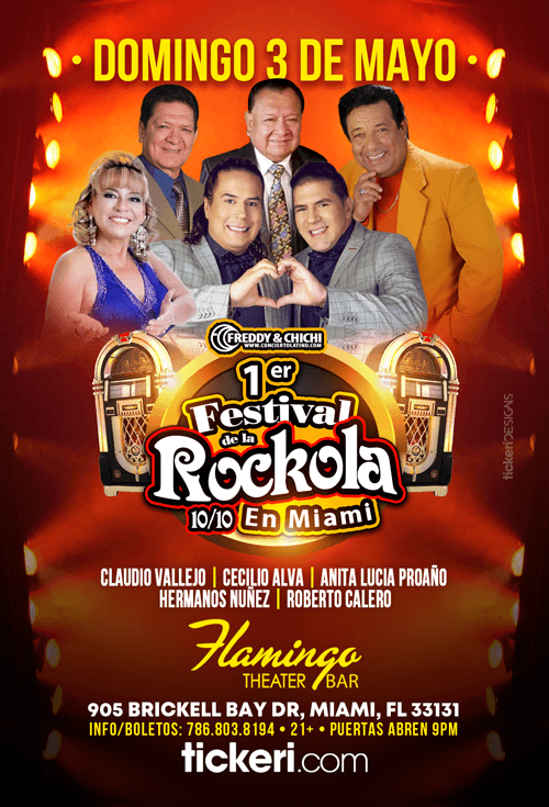 Event - FESTIVAL DE LA ROCKOLA EN MIAMI - Miami, Florida - December 30, 2019 | concert tickets