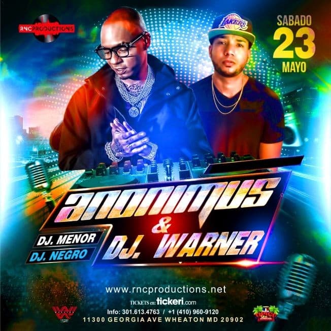 Event - POSTPONED: ANONIMUS EN WHEATON LOUNGE MD - Silver Spring, Maryland - May 23, 2020 | concert tickets