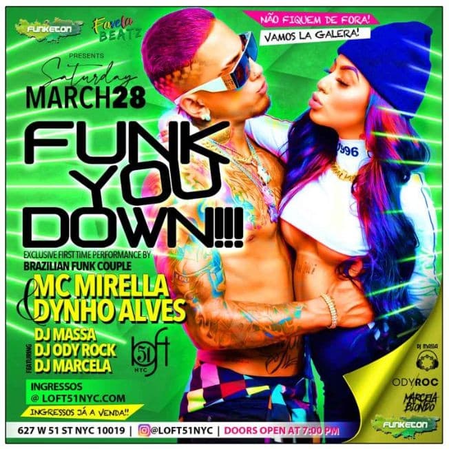 Event - MC Mirella & Dynho  alves - New York, New York - March 28, 2020 | concert tickets