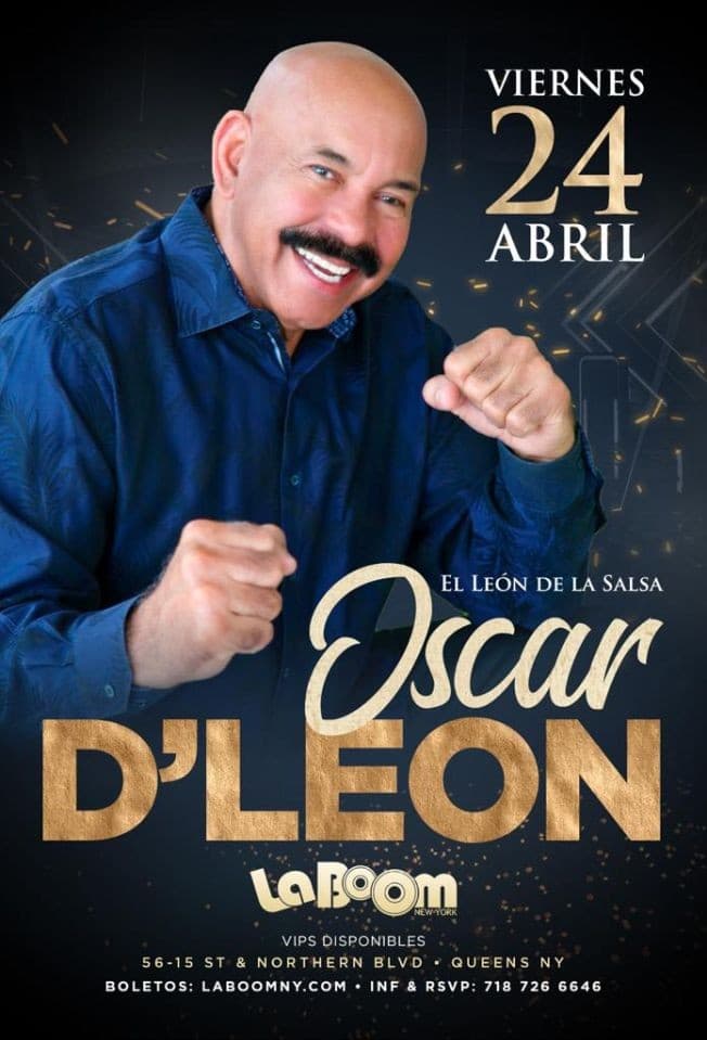 Event - Oscar D'Leon en Concierto! - Woodside, New York - April 24, 2020 | concert tickets