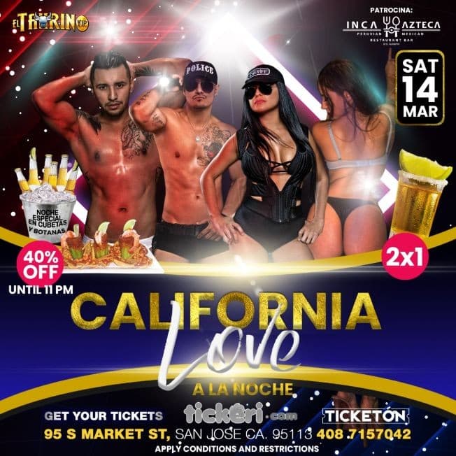 Event - California Go-go dancers En San Jose - San Jose, California - March 14, 2020 | concert tickets