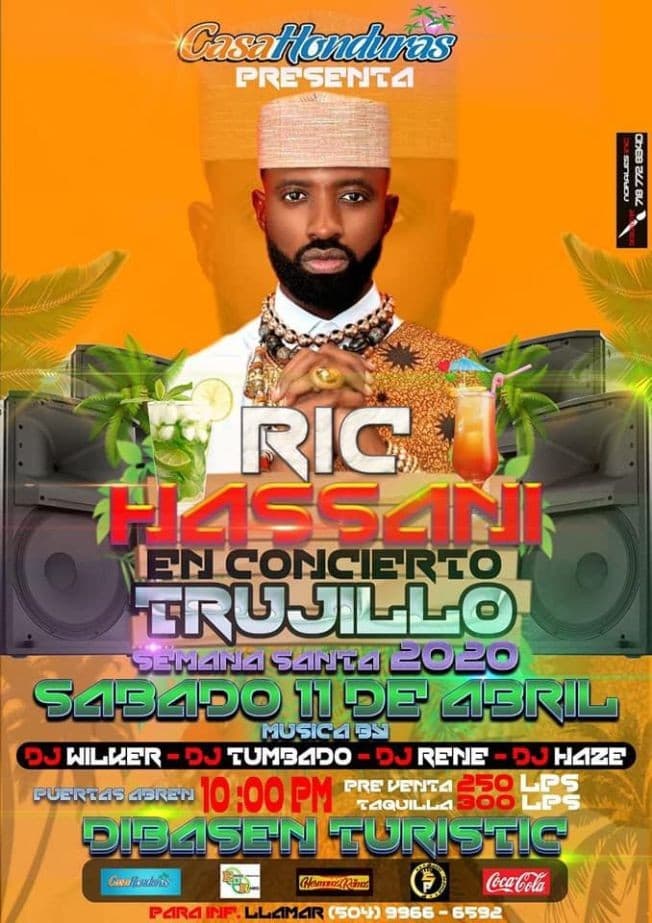 Event - Ric Hassani En Concierto En Trujillo Semana Santa 2020 Honduras - Los Angeles, California - April 11, 2020 | concert tickets