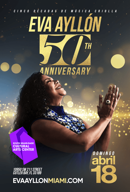 Event - Eva Ayllon 50 Aniversario En Miami, FL POSTPONED - Cutler Bay, Florida - April 18, 2021 | concert tickets
