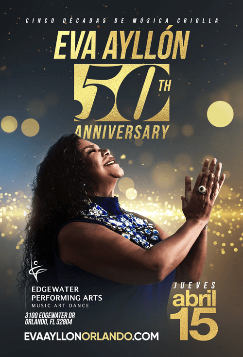 Event - Eva Ayllon 50 Aniversario En Orlando,FL POSTPONED - Orlando, Florida - April 15, 2021 | concert tickets