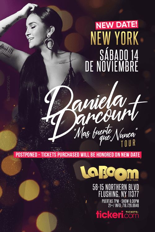 Event - DANIELA DARCOURT EN NEW YORK NEW DATE CANCELED - Woodside, New York - March 13, 2021 | concert tickets