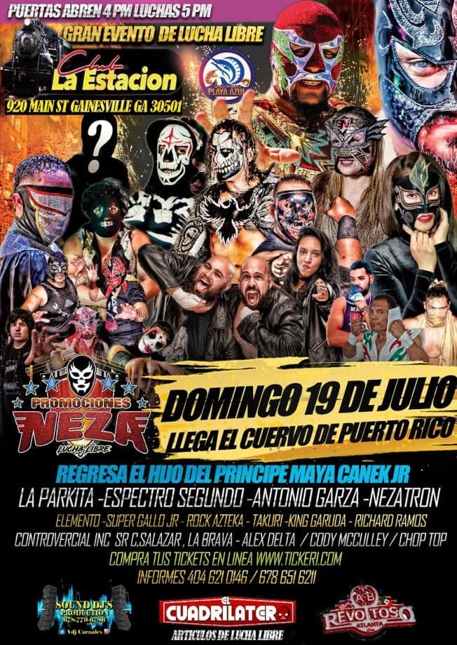 Event - Gran evento de Lucha Libre en Gainesville GA - Gainesville, Georgia - July 19, 2020 | concert tickets