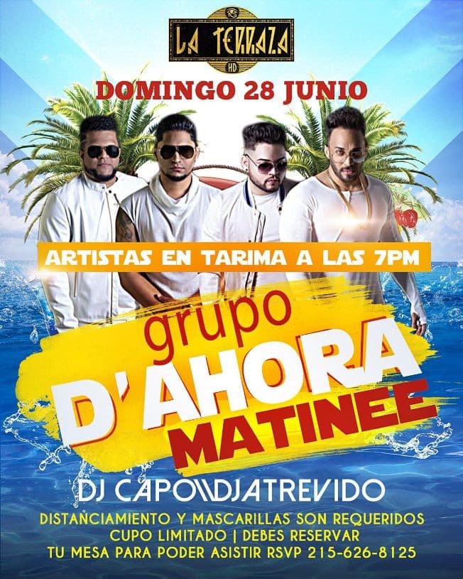 Event - Grupo D'Ahora / Matinee - Philadelphia, Pennsylvania - June 28, 2020 | concert tickets