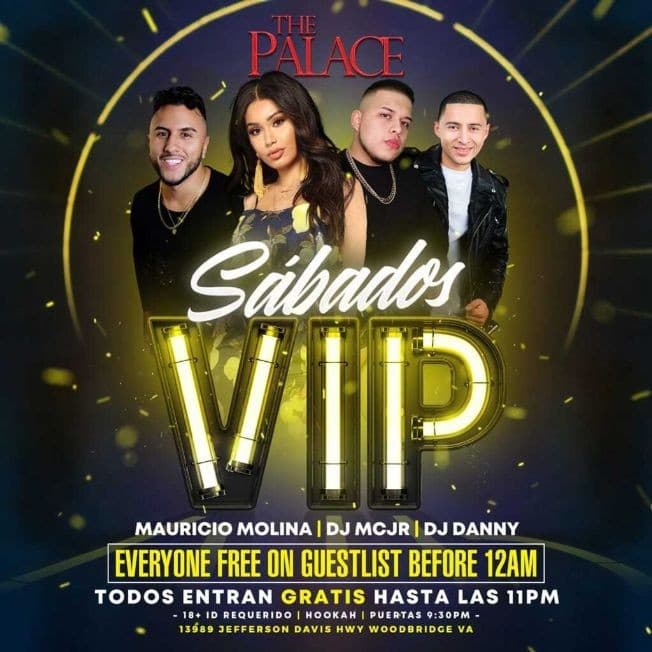 Event - Sabados VIP en The Palace Nightclub! - Woodbridge, Virginia - July 11, 2020 | concert tickets