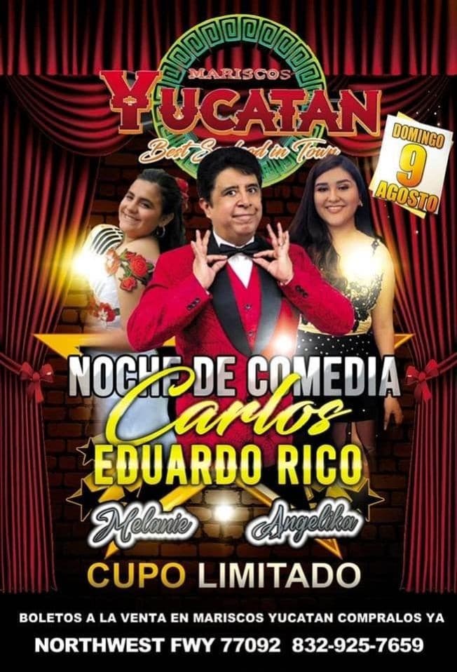 Event - Noche de Comedia con Carlos Eduardo Rico! - Houston, Texas - August 9, 2020 | concert tickets