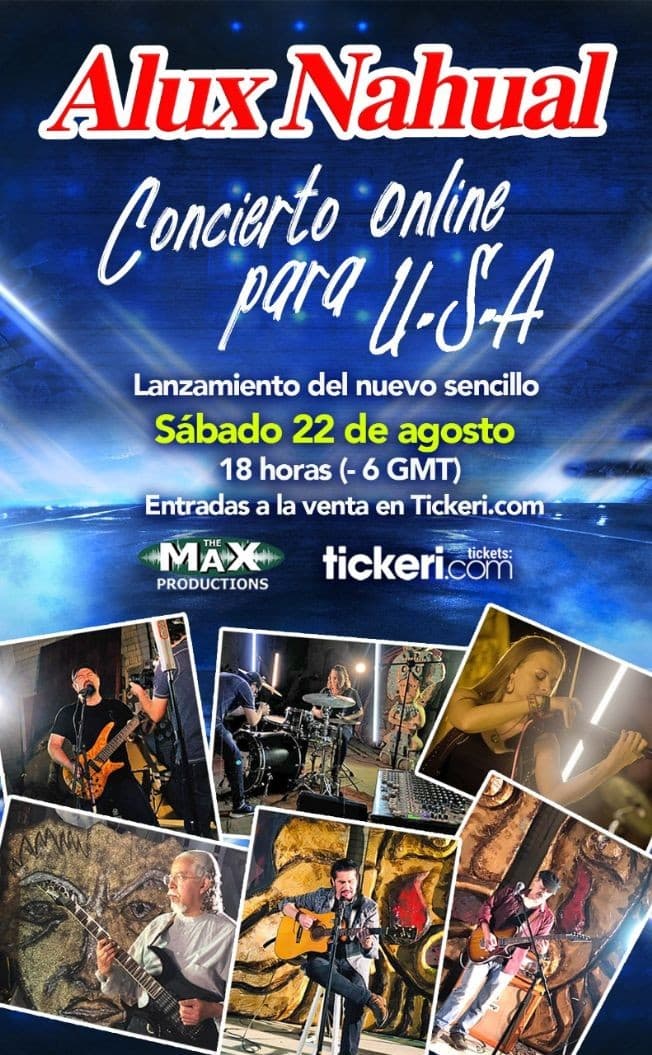Event - Alux Nahual concierto Virtual en VIVO - Online, Online - August 22, 2020 | concert tickets