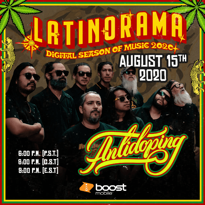 Event - Latinorama presenta: Antidoping en Concierto Virtual! - Online, Online - August 15, 2020 | concert tickets