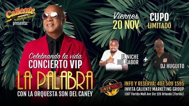 Event - Concierto super vip ORQUESTA LA PALABRA - Orlando, Florida - November 20, 2020 | concert tickets