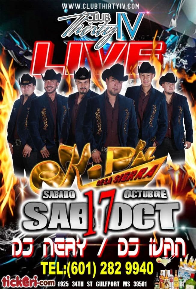 Event - K-Paz de la Sierra en Gulfport MS - Gulfport, Mississippi - October 17, 2020 | concert tickets