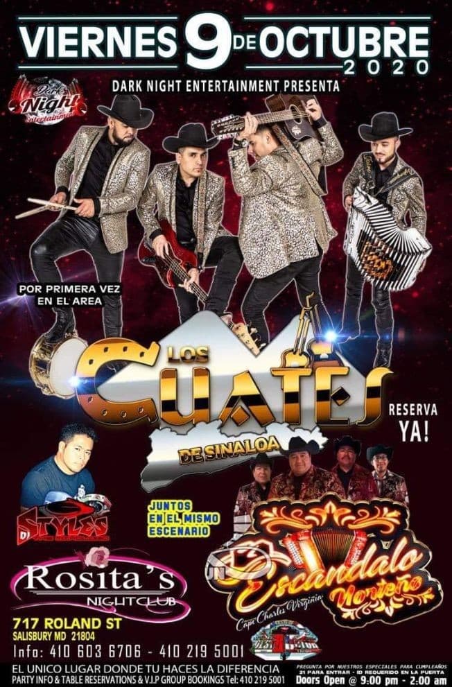 Event - Los Cuates de Sinaloa en Salisbury MD - Salisbury, Maryland - 9 de octubre de 2020 | concert tickets