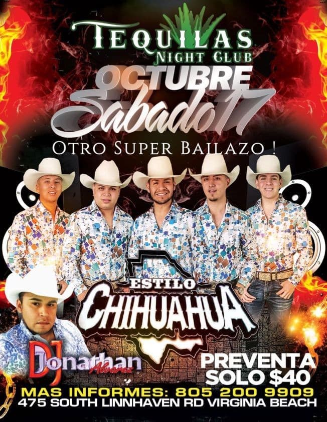 Event - Otro Super Bailazo con Estilo Chihuahua en Vivo! - Virginia Beach, Virginia - October 17, 2020 | concert tickets