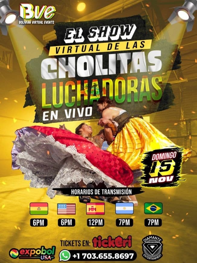Event - El Show Virtual de las Cholitas Luchadoras en Vivo! - Online, Online - November 15, 2020 | concert tickets