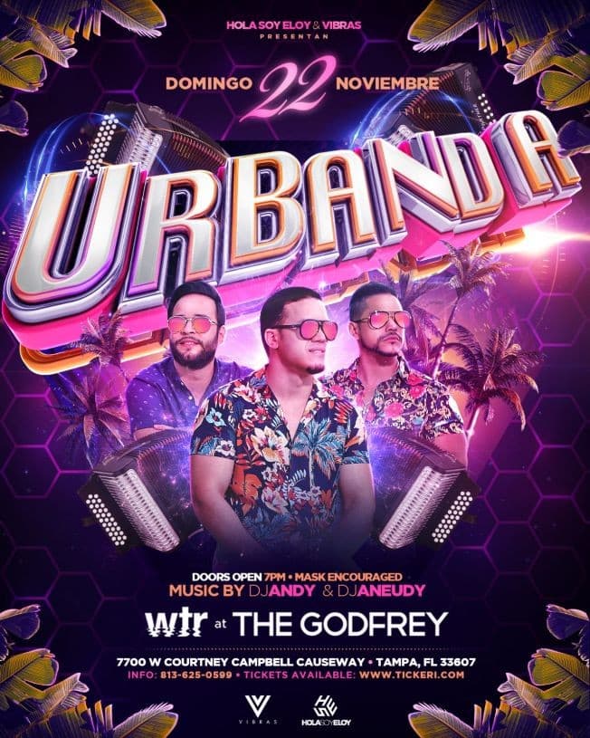 Event - Urbanda live en Tampa - Tampa, Florida - 22 de noviembre de 2020 | concert tickets