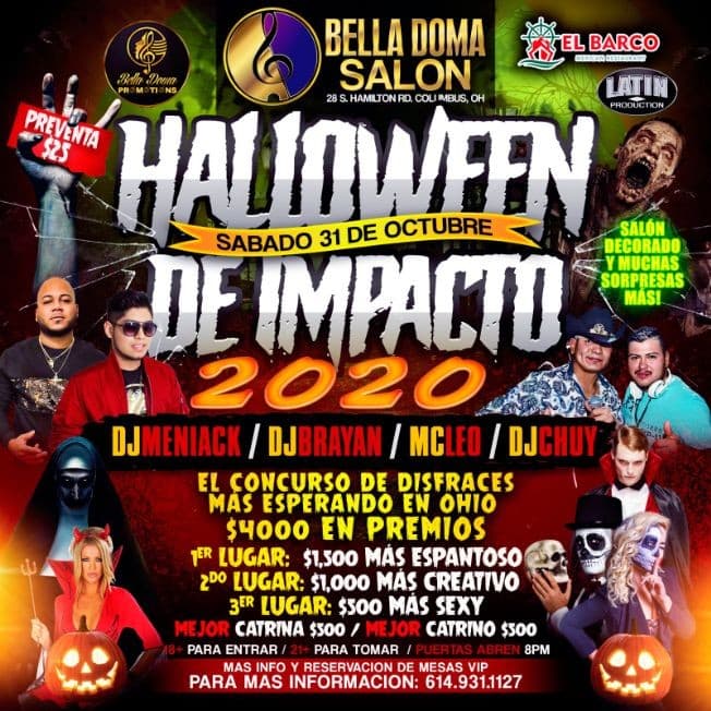 Event - Halloween de Impacto 2020 con DJ Meniack, DJ Brayan, MC Leo, DJ Chuy y mucho mas! 🎶 - Columbus, Ohio - October 31, 2020 | concert tickets