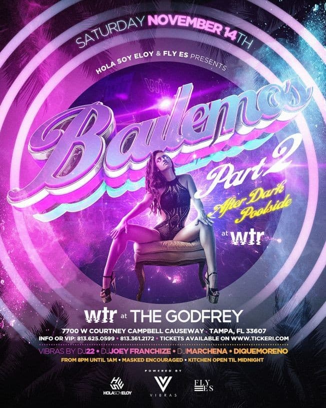 Event - Bailemos at WTR part 2 - Tampa, Florida - 14 de noviembre de 2020 | concert tickets
