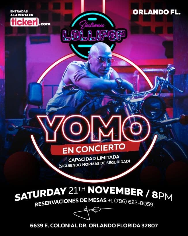 Event - YOMO - ORLANDO FLORIDA - Orlando, Florida - November 21, 2020 | concert tickets