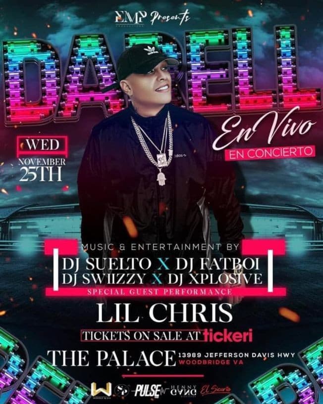 Event - Darell en VIVO (performing live) CANCELLED - Woodbridge, Virginia - October 20, 2021 | concert tickets