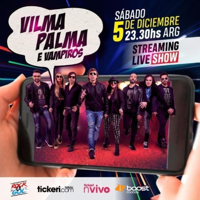 Event - Vilma Palma e Vampiros en Concierto Virtual en Vivo! - Online, Online - December 5, 2020 | concert tickets