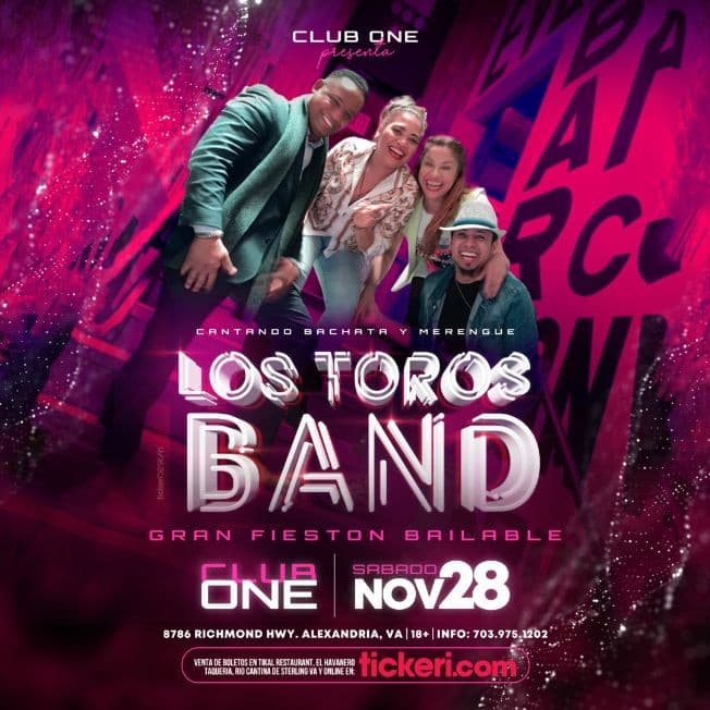 Event - Gran Fieston Bailable con Los Toros Band! POSTPONED - Alexandria, Virginia - November 28, 2020 | concert tickets