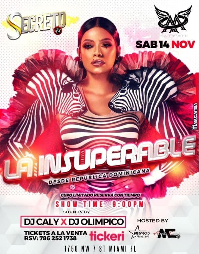 Event - LA INSUPERABLE EN CONCIERTO - MIAMI, Florida - November 14, 2020 | concert tickets