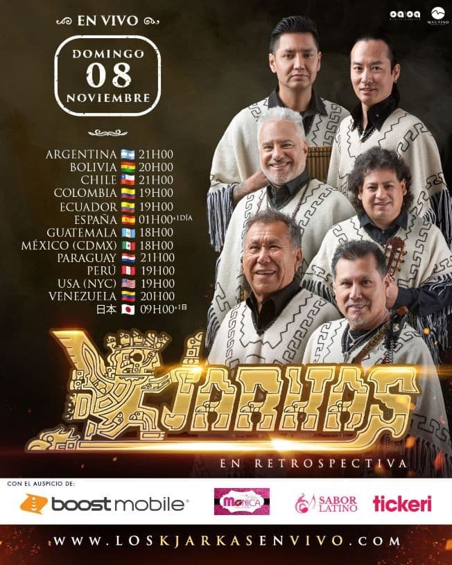 Event - Kjarkas Stream Mundial - Online, Online - November 8, 2020 | concert tickets
