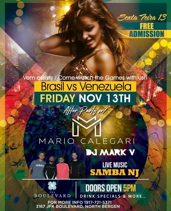 Event - Brasil vs Venezuela viewing party - North Bergen, New Jersey - November 13, 2020 | concert tickets