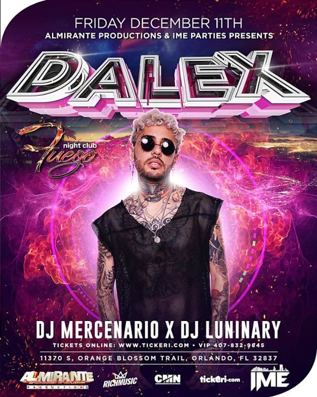 Event - Dalex en Orlando - Orlando, Florida - December 11, 2020 | concert tickets