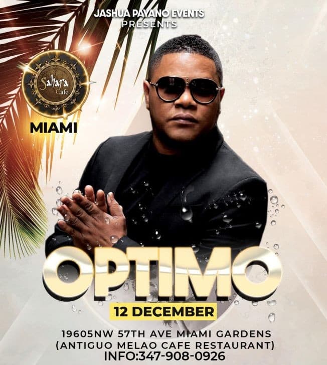 Event - OPTIMO EN MELAO CAFE RESTAURANT - Miami Gardens, Florida - December 12, 2020 | concert tickets