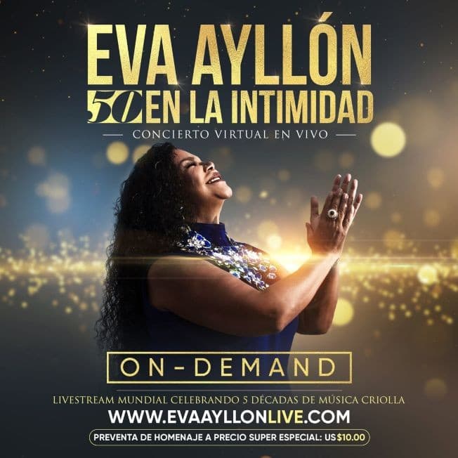 Event - ON Demand: Eva Ayllon "50 en la intimidad" - Online, Online - February 28, 2021 | concert tickets