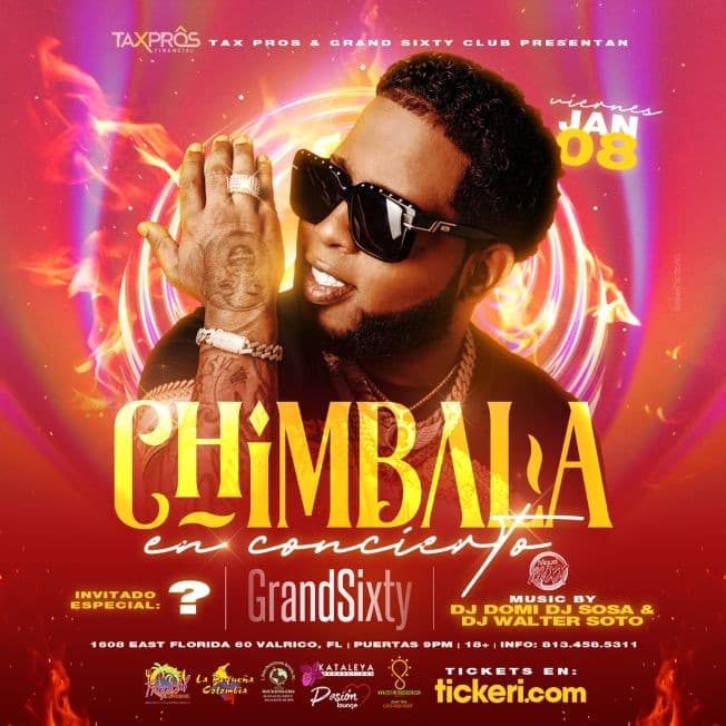 Event - CHIMBALA "EL JUIDERO" LIVE IN CONCERT - Valrico, Florida - January 8, 2021 | concert tickets