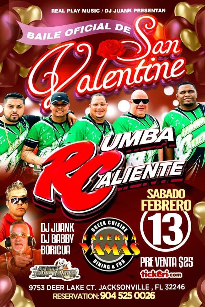 Event - RUMBA CALIENTE EN VIVO @ TAVERNA YAMAS JAX - Jacksonville, Florida - February 13, 2021 | concert tickets