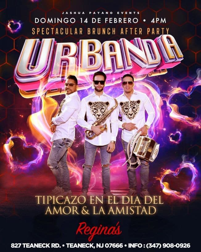 Event - URBANDA EN CONCIERTO EN EL DÍA DEL AMOR - TEANECK, New Jersey - February 14, 2021 | concert tickets