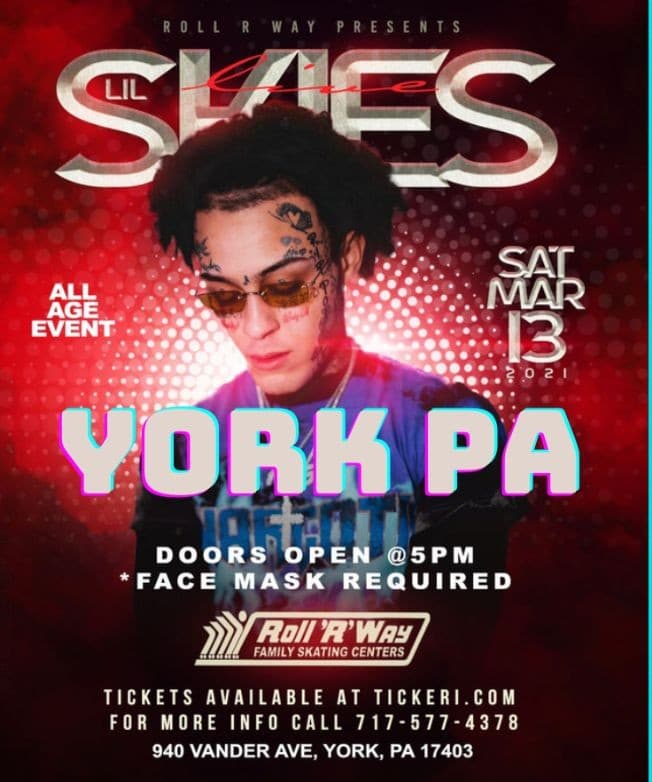 Event - LIL SKIES IN YORK PA - York, Pennsylvania - March 13, 2021 | concert tickets