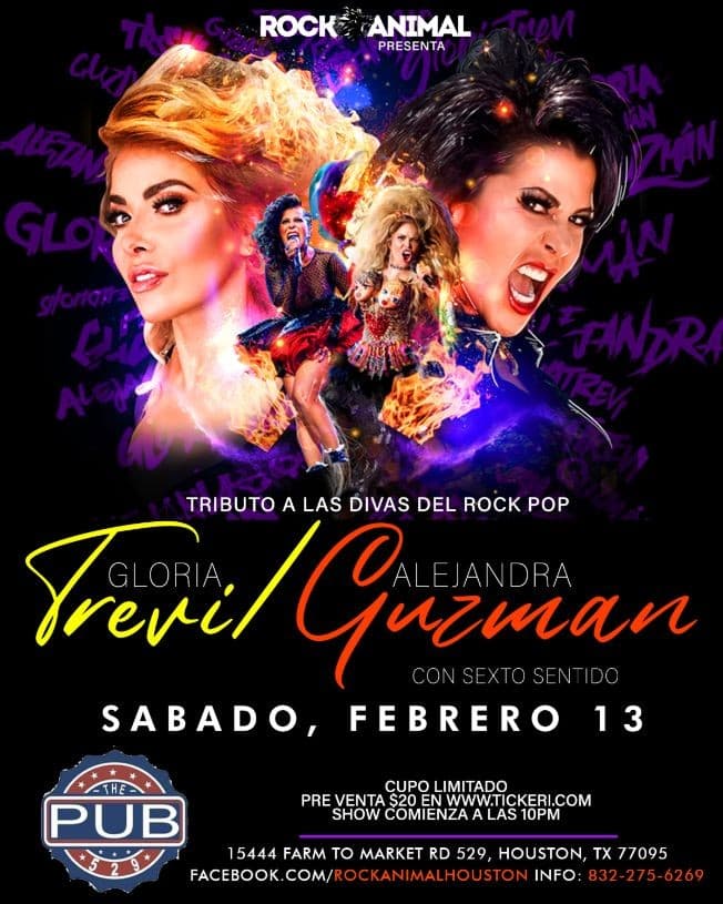 Event - Tributo a Gloria Trevi y Alejandra Guzman (Houston, Tx) POSTPUESTO - Houston, Texas - February 13, 2021 | concert tickets