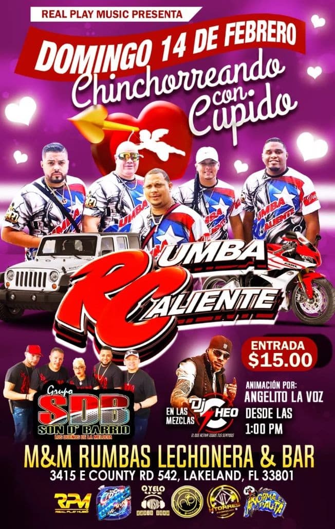 Event - Rumba Caliente Chinchorreando con Cupido - Lakeland, Florida - February 14, 2021 | concert tickets