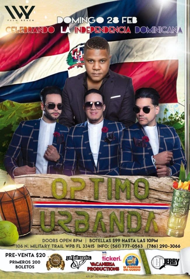 Event - Optimo y Urbanda en Concierto - West Palm Beach, Florida - February 28, 2021 | concert tickets