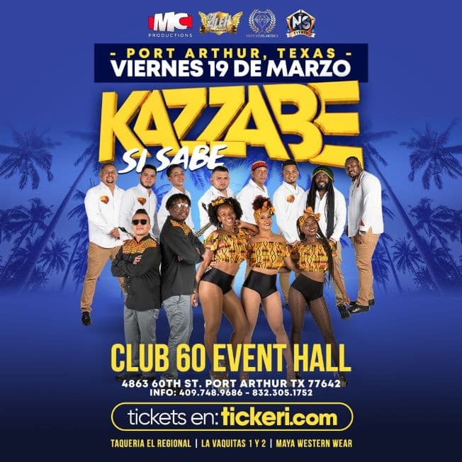 Event - Kazzabe Si Sabe en Port Arthur TX - Port Arthur, Texas - 19 de marzo de 2021 | concert tickets