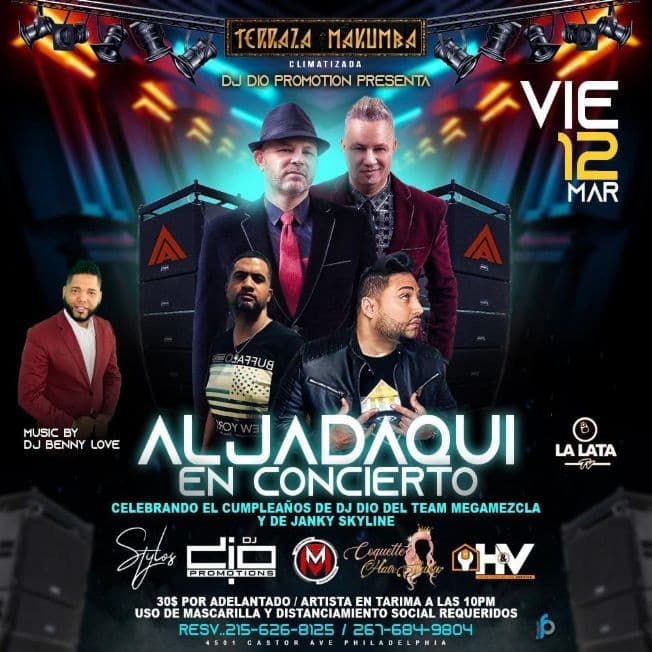 Event - Aljadaqui en Concierto! - Philadelphia, Pennsylvania - March 12, 2021 | concert tickets