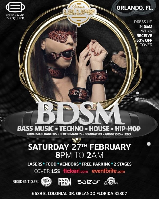 Event - BDSM PARTY - Orlando, Florida - February 27, 2021 | concert tickets