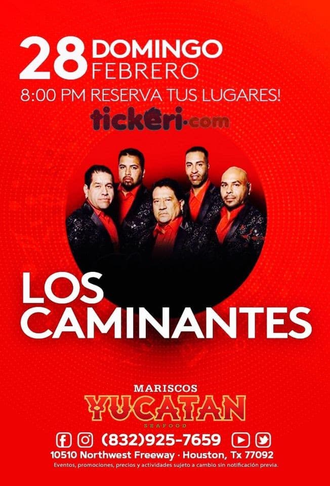 Event - Los Caminantes en Vivo! - Houston, Texas - February 28, 2021 | concert tickets