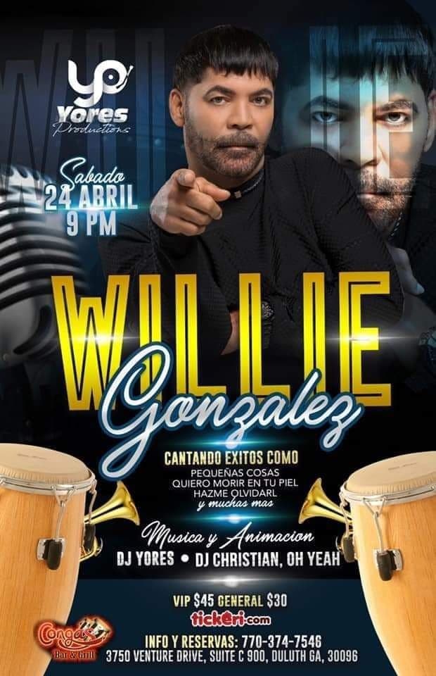 Event - Willie Gonzalez en Atlanta - Duluth, Georgia - April 24, 2021 | concert tickets