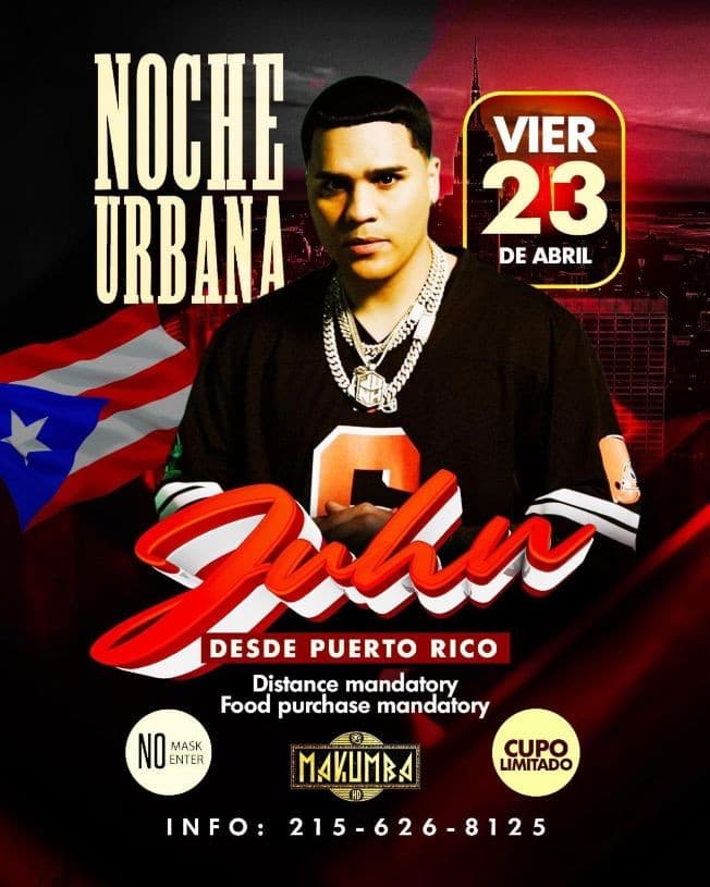 Event - Desde Puerto Rico: Juhn en Concierto! - Philadelphia, Pennsylvania - April 23, 2021 | concert tickets
